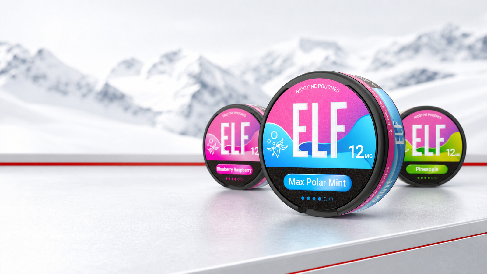 ELF Swiss nicotine pouch product lineup