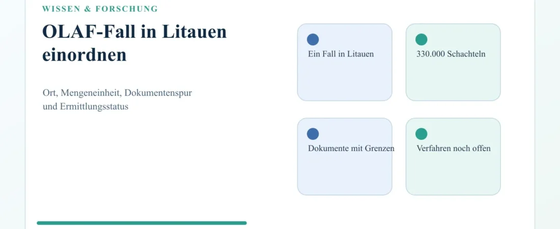 Gefälschte Nikotinbeutel in der EU: Was der OLAF-Fall in Litauen zeigt