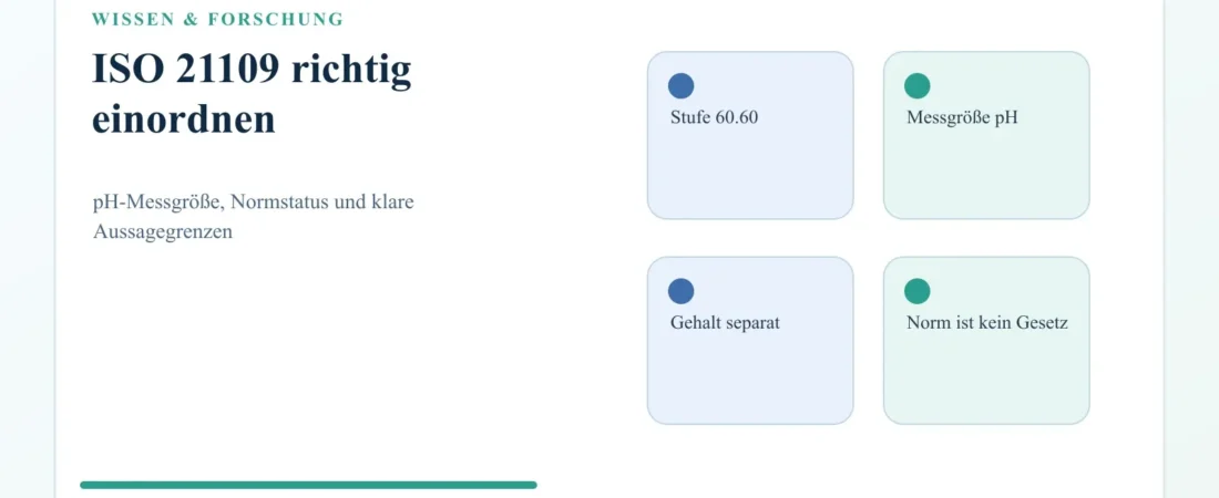 ISO 21109: Was eine pH-Messmethode bei Nikotinbeuteln leisten kann