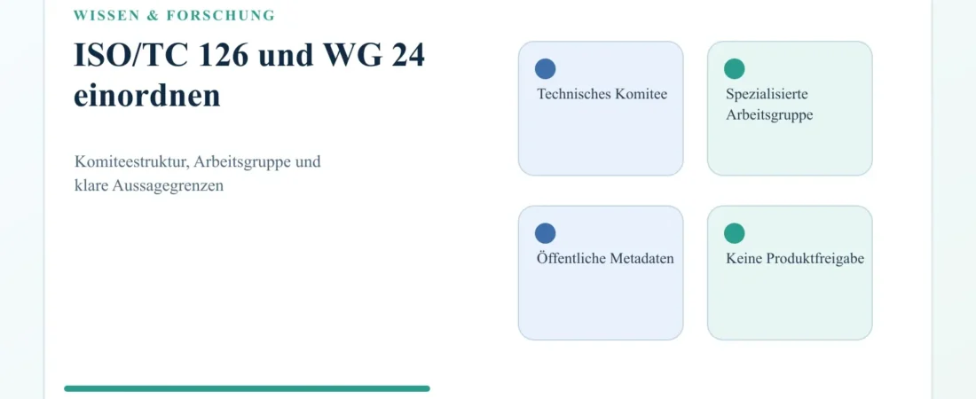 ISO TC 126 WG 24: Wie Normungsprojekte zu Nikotinbeuteln entstehen