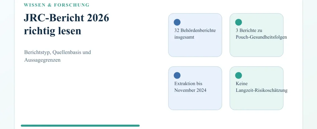 JRC Evidenz Nikotinbeutel 2026: Was der Bericht zeigt und offenlässt