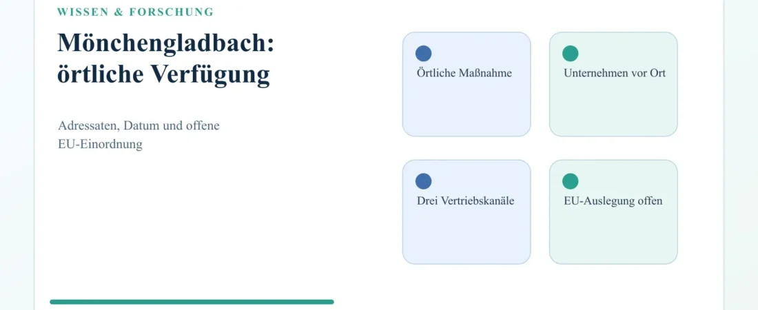 Nikotinbeutel-Verbot in Mönchengladbach: Was die Allgemeinverfügung regelt