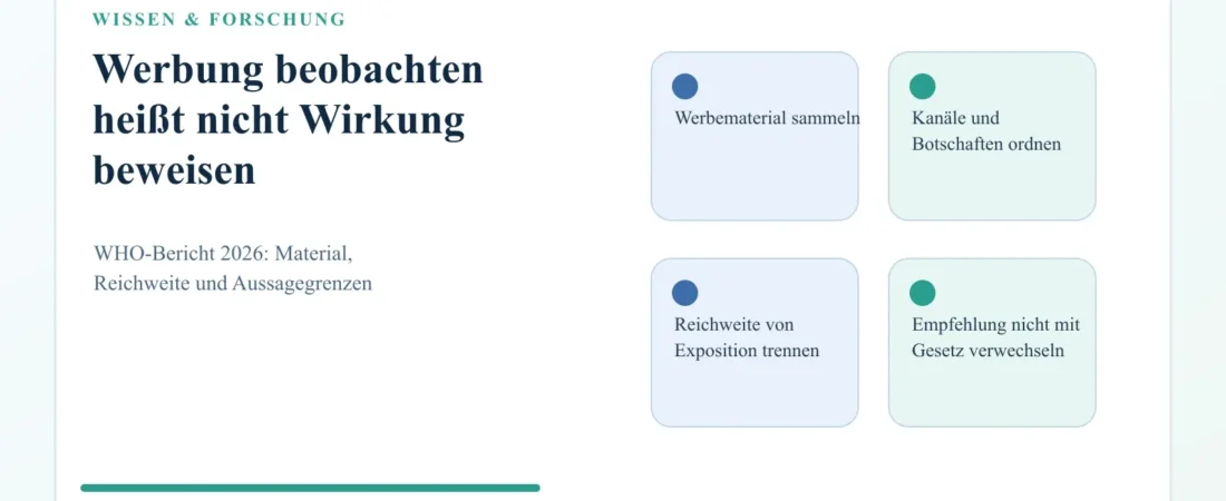 WHO-Bericht 2026: Wie Werbung für Nikotinbeutel mit Jugendbezug untersucht wird