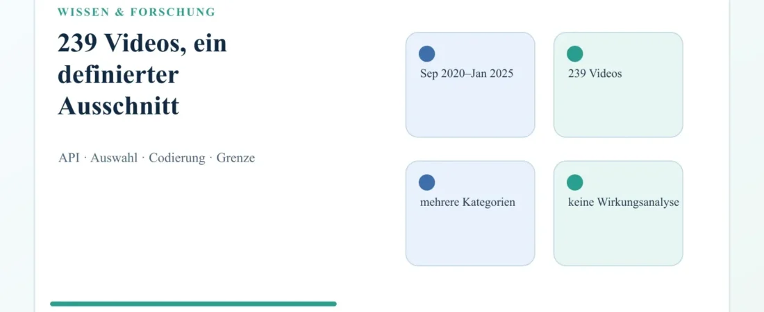 Nikotinbeutel auf YouTube Shorts: Wie eine Inhaltsanalyse Beiträge codiert